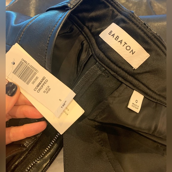 NWT Aritzia Command Crop Pants - Blk - Picture 7 of 14